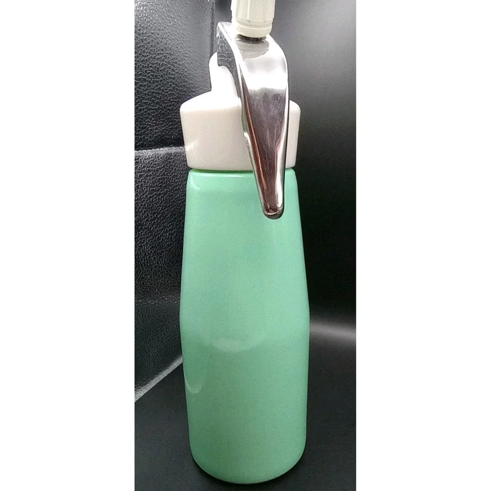 Vintage Isi Flip Glass Cream Whipper 500 ml Austria Aqua